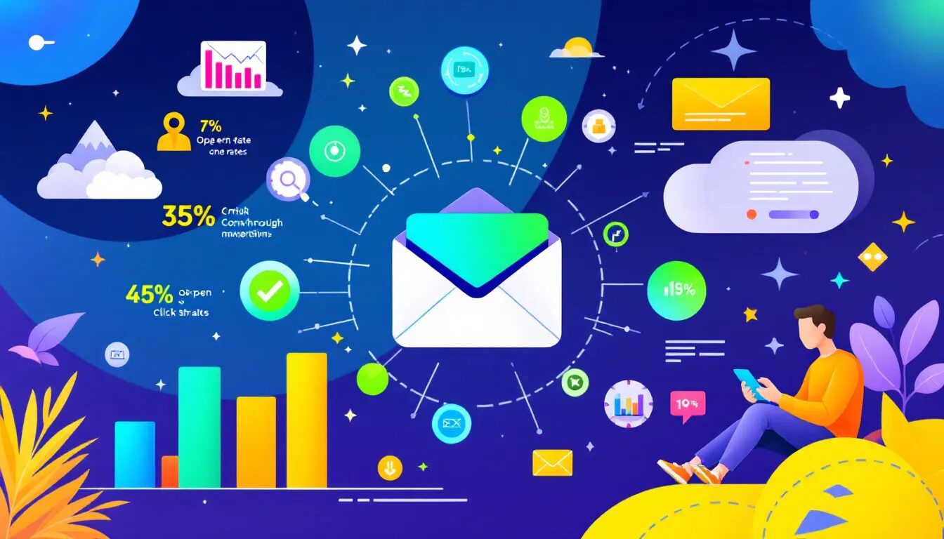 A visual representation of email marketing concepts.