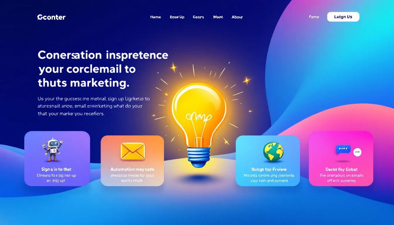 A high-converting landing page designed for email sign-ups.
