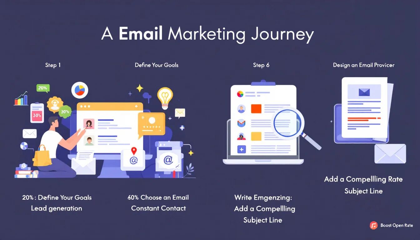 Steps to start with email marketing.